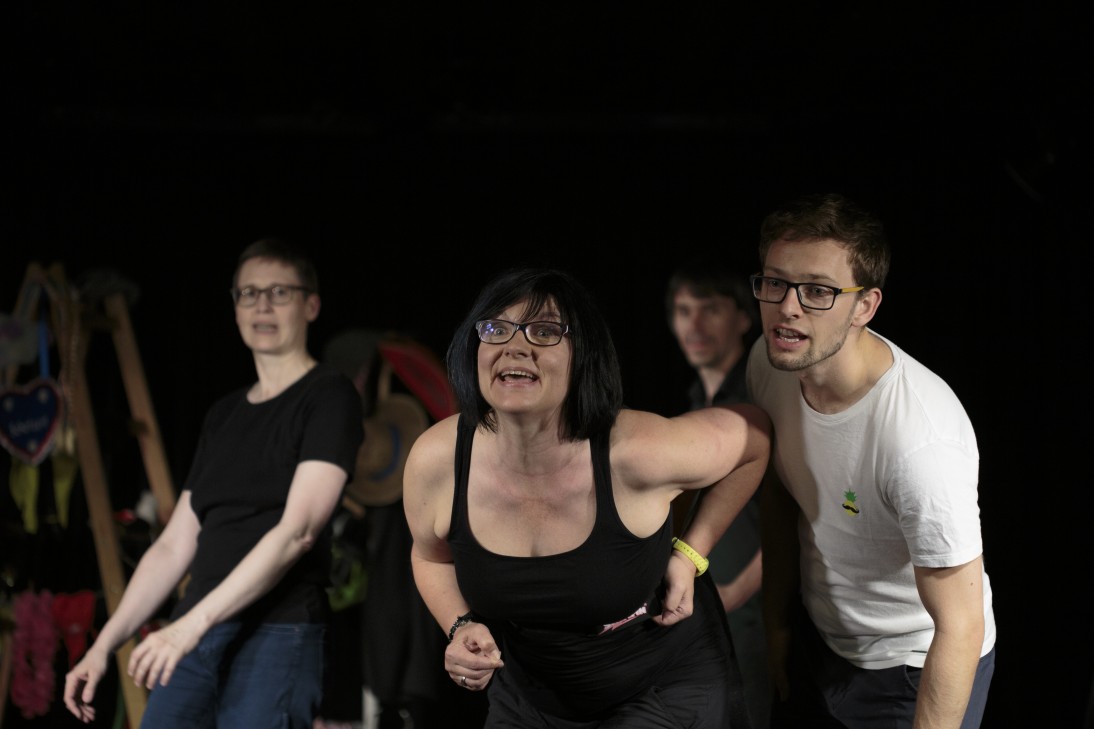 Impro Theater Verein Humorvorsorge Linz bei einem Auftritt